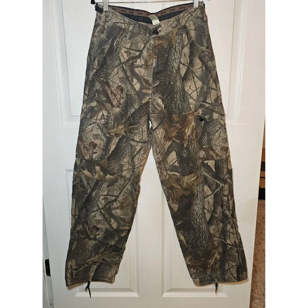 Liberty Cargo Pants Mens Large Regular Realtree Camo Relaxed Hunting Outdoor